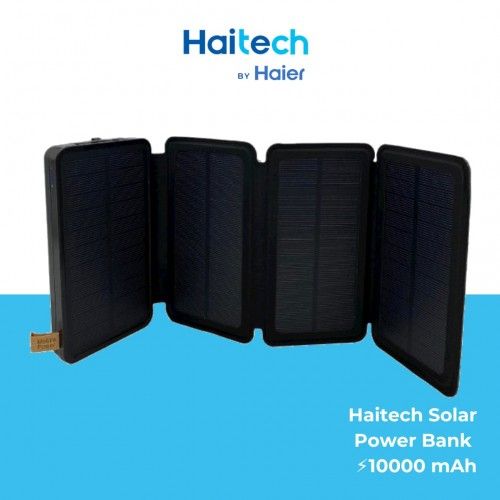 Портативний зарядний пристрій із сонячною панеллю Haitech Solar Power Bank  ⚡ 10000 mAh pb1 фото