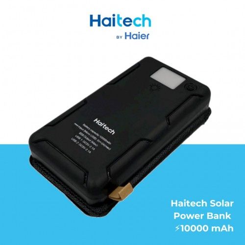 Портативний зарядний пристрій із сонячною панеллю Haitech Solar Power Bank  ⚡ 10000 mAh pb1 фото