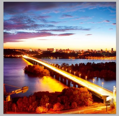 Керамічна панель Київ. Міст (600х600). 380 Вт до 12 м2 kp53 фото